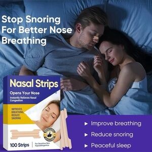 🆕Nasal Strips for Comfortable Breathing - 100 Strips